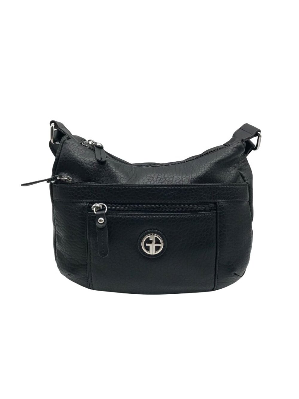 Giani Bernini Black Faux Leather Hobo Bag